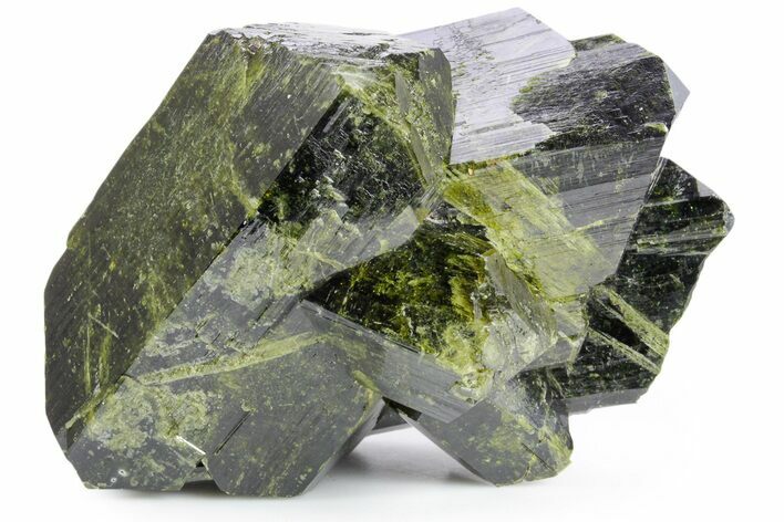 Stunning Epidote Crystal Cluster - Peru #358444